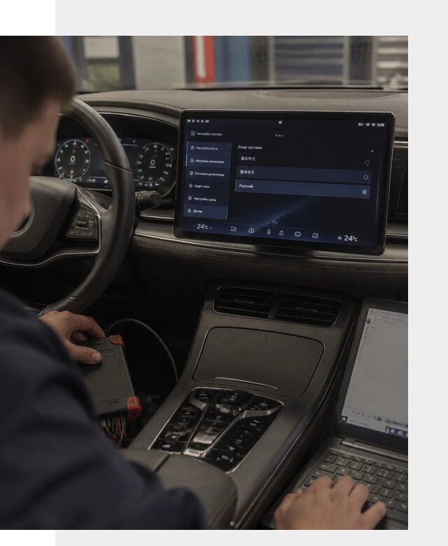 Русификация автомобиля BYD HAN для эксплуатации в Солнечногорске
